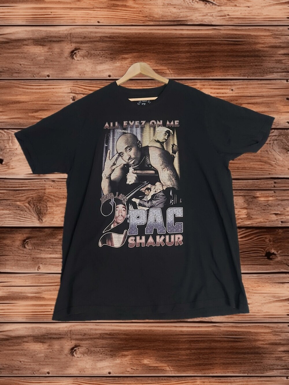 Vintage Style 2Pac Shakur "All Eyez On Me" Graphic T-Shirt XL